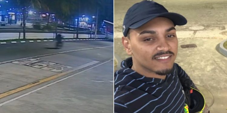 Motociclista morre após bater em poste em Guarujá; vídeo mostra jovem momentos antes da colisão